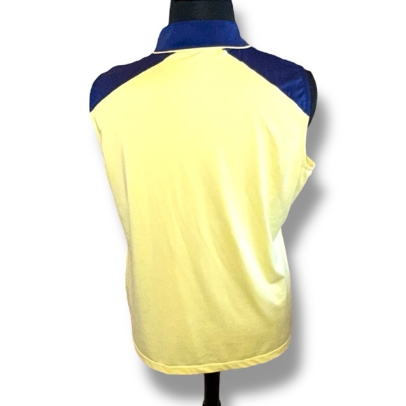 EP PRO NY Sleeveless Zip Mandarin Collar Women's Golf Polo - Cornsilk Yellow XXL - Picture 5 of 14